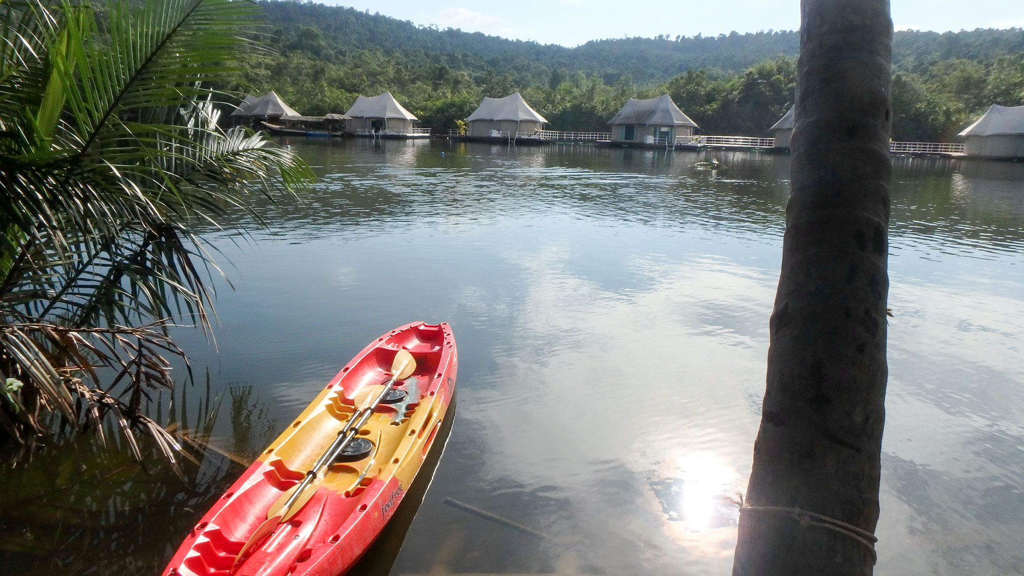 view from the island