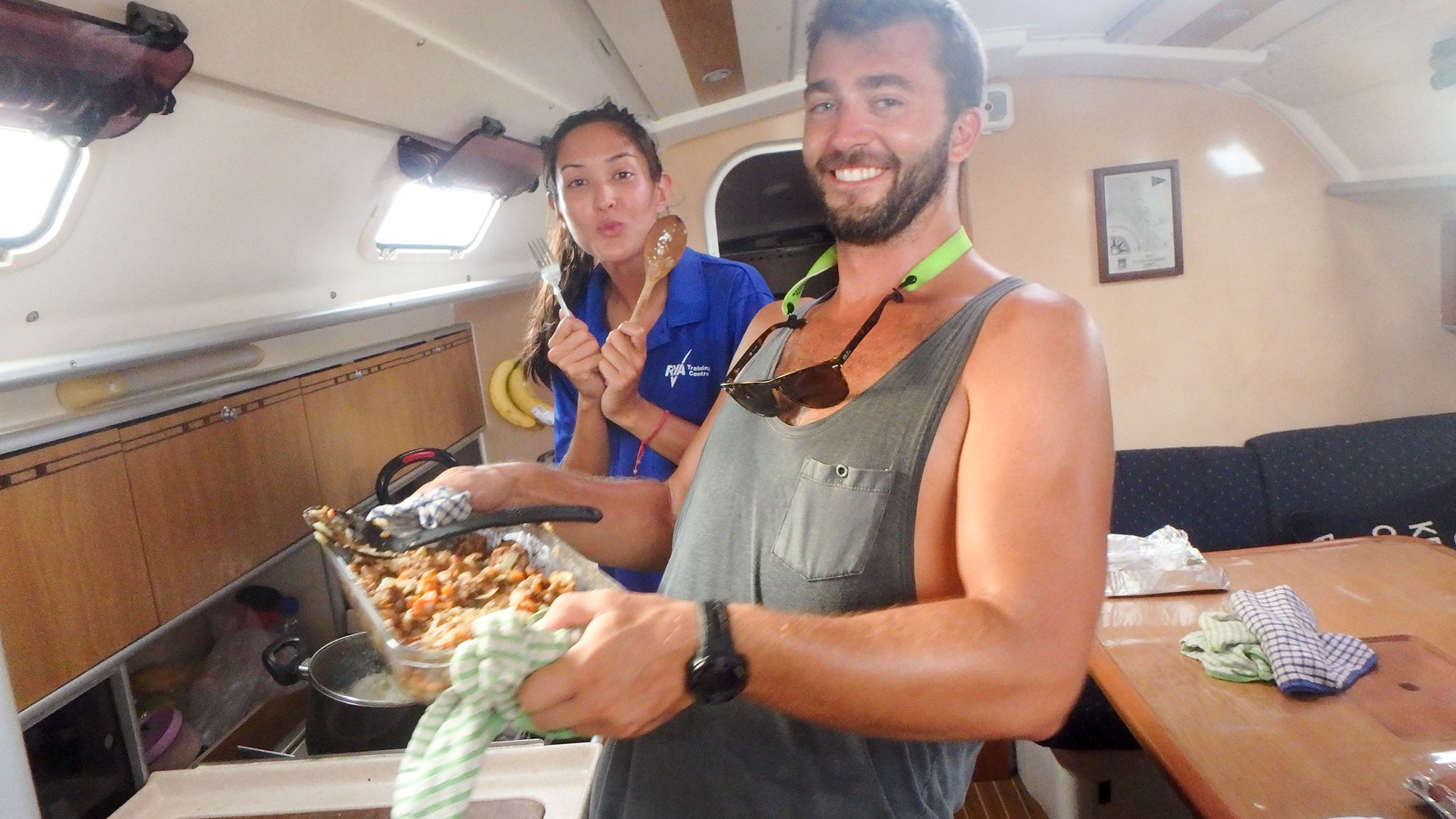 stuffing out of the oven