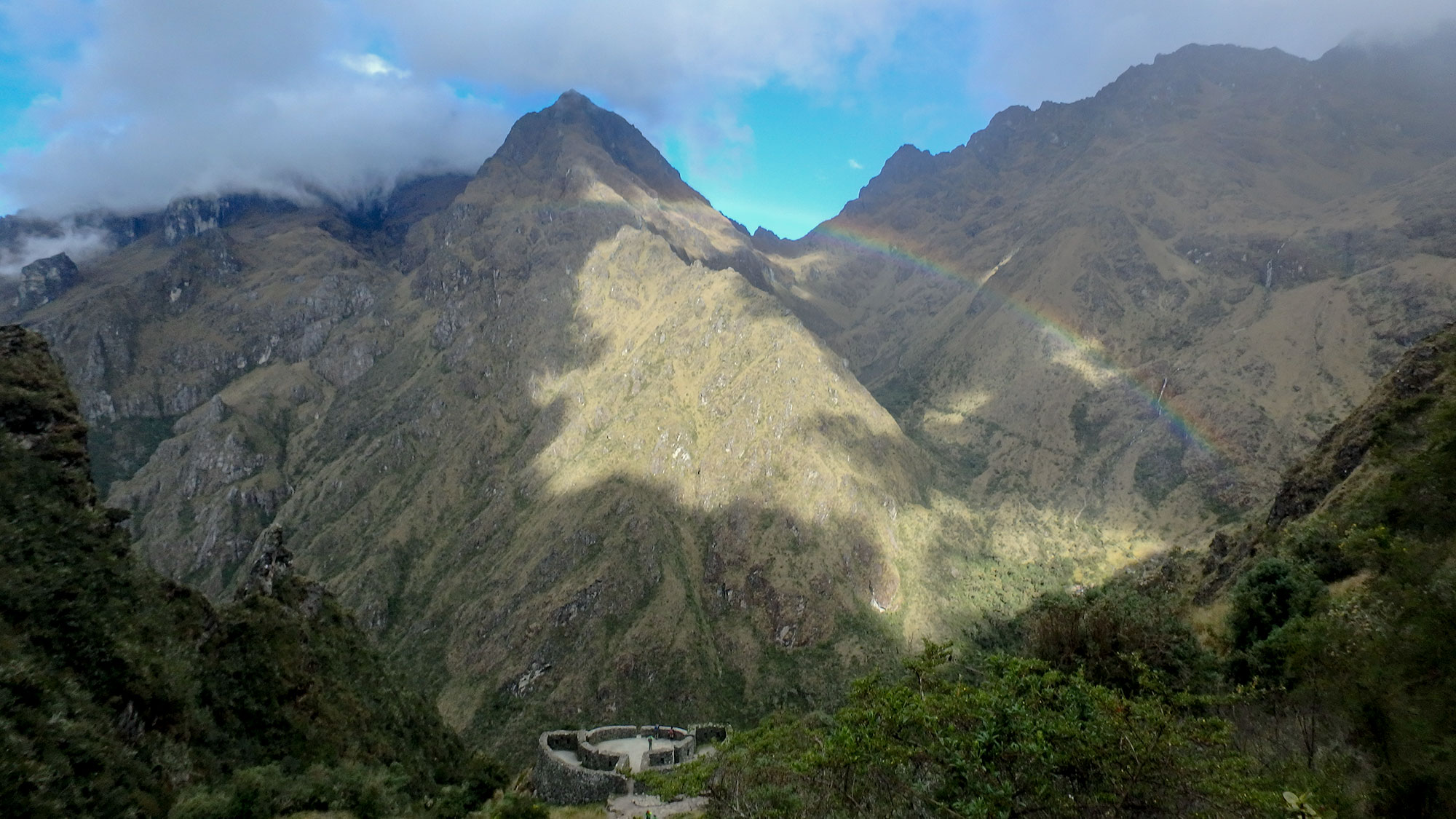 Rainbow over egg room